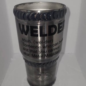 Welder Tumbler: Personalized Epoxy Coated 30oz Cup 画像 3