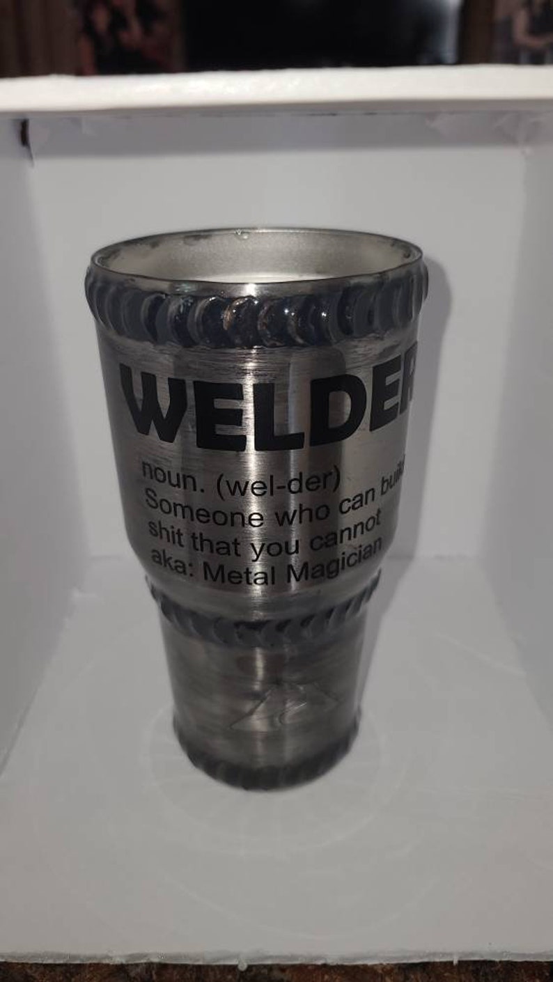 Welder Tumbler: Personalized Epoxy Coated 30oz Cup 画像 3