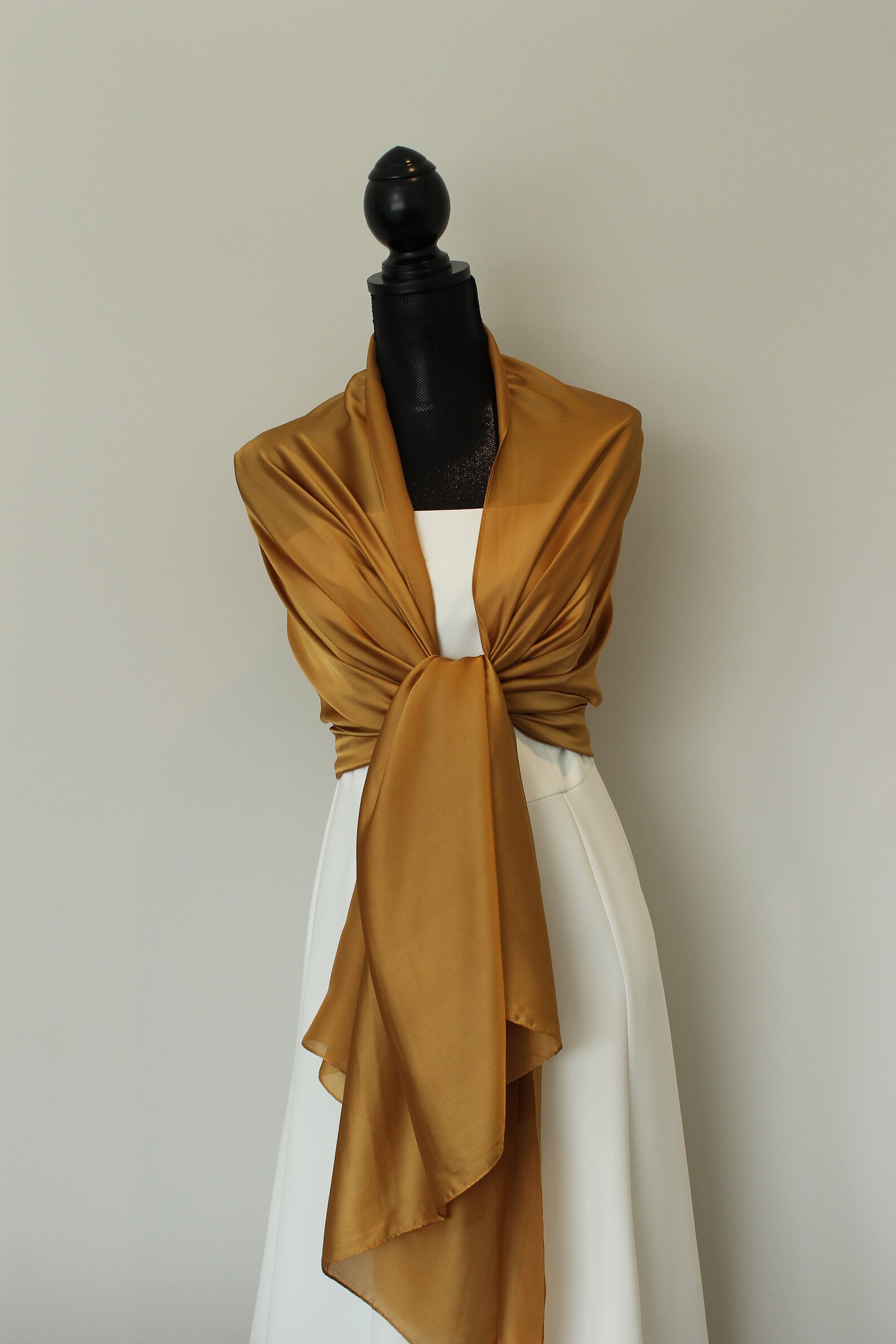 gold evening wrap