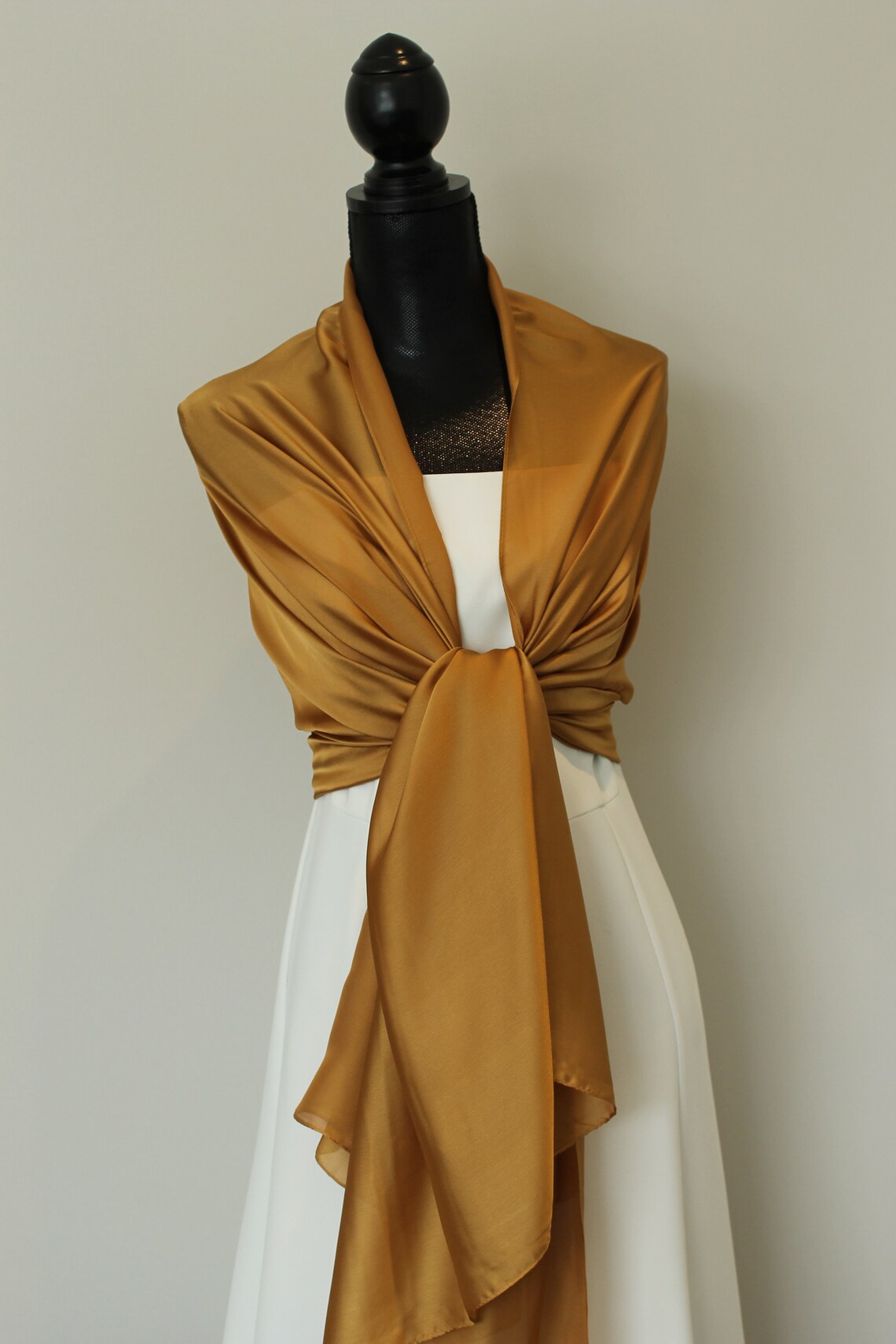 gold evening wrap