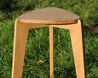 NEW model of triangle Stool, wooden stool for child, adult or your plant.