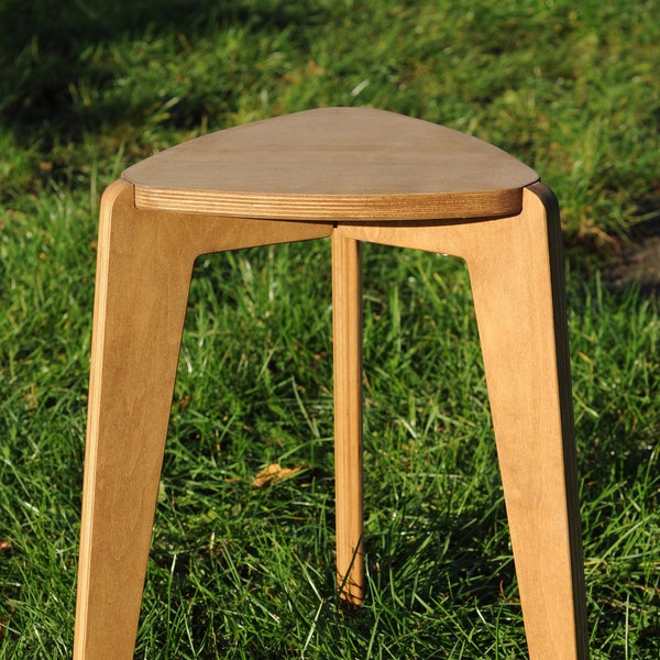 NEW model of triangle Stool, wooden stool for child, adult or your plant.