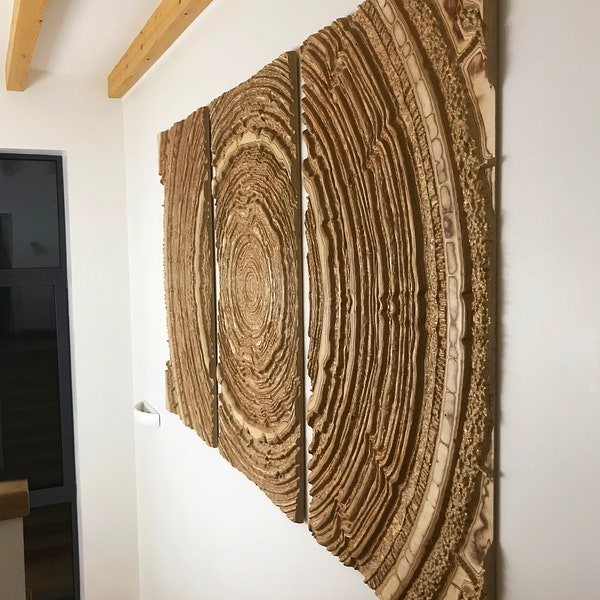 Panel decorativo de pared en madera "Tablón de madera", arte moderno para la pared, decoración del hogar.