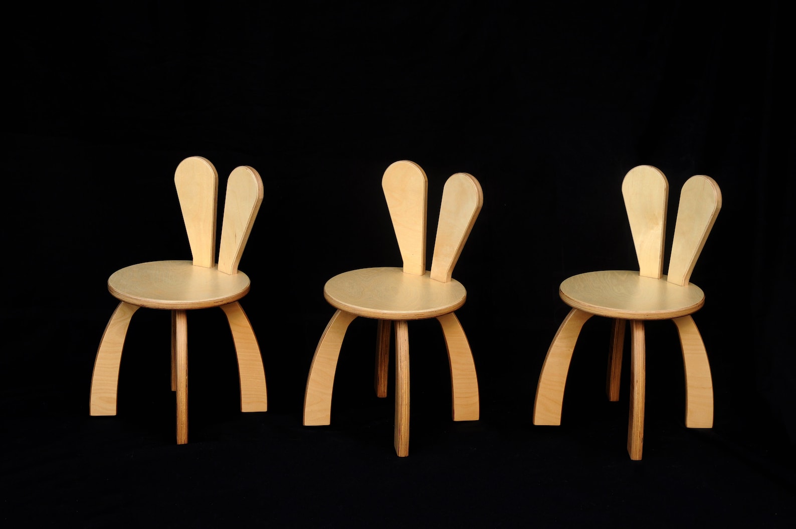 Baby Stool, Kids Chair, High Chair, Wood Stool,bunny Chair, Plywood Furniture - Etsy