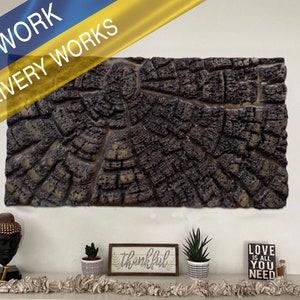 Wall panel wood, Wood slice natural decor for wall