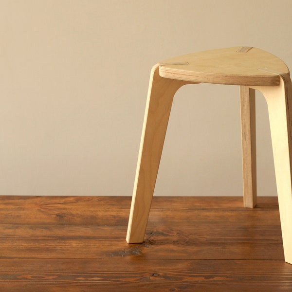 Tabouret en bois, meubles en contreplaqué, tabouret de salle de bain, table de chevet, tabouret de toilette