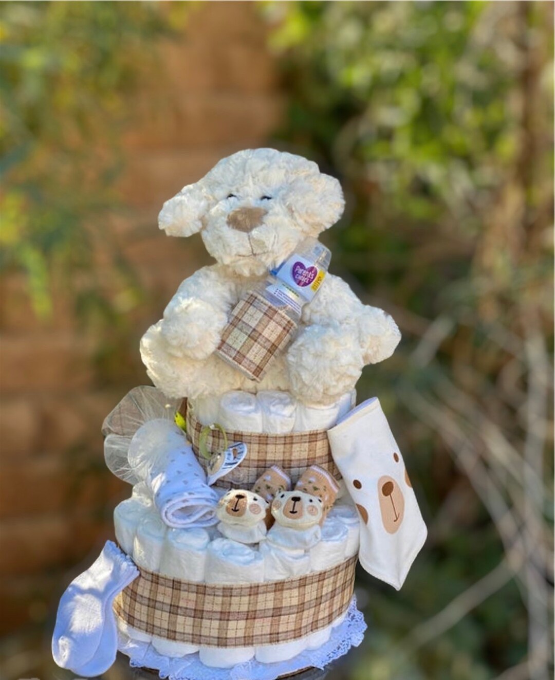Puppy Diaper Cake Dog Diaper Cake Boy Diaper Cake Etsy