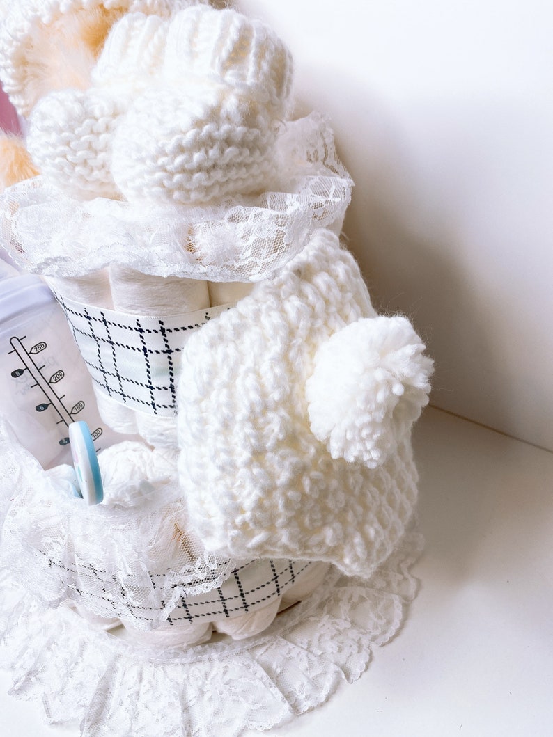 Polar Bear Diaper Cake Unisex Diaper Cake Centerpiece Etsy