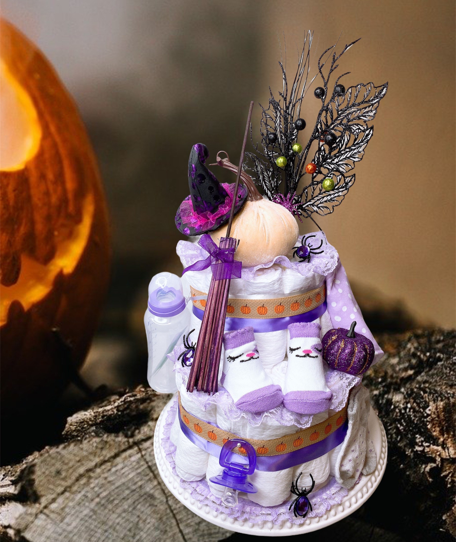 Diaper Cake Halloween
 Halloween Diaper Cake Pumpkin Diaper Cake Halloween Themed