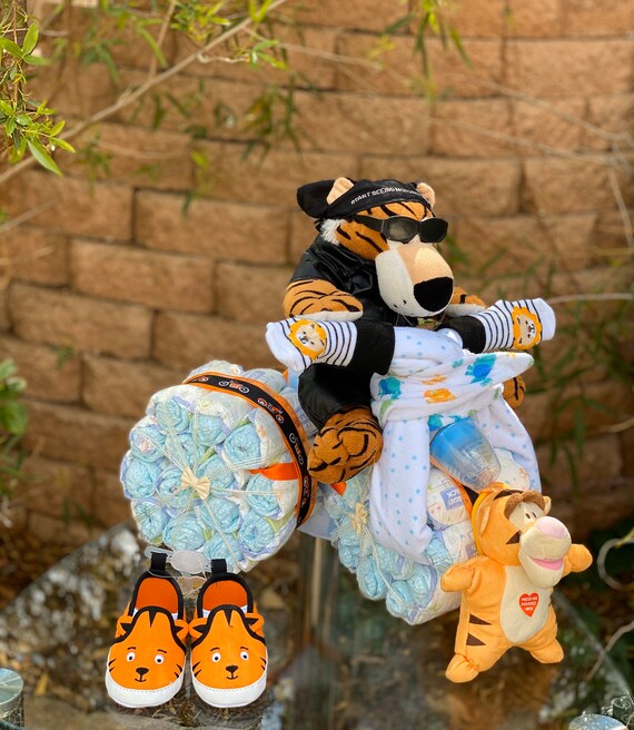 motorcycle diaper cake boy