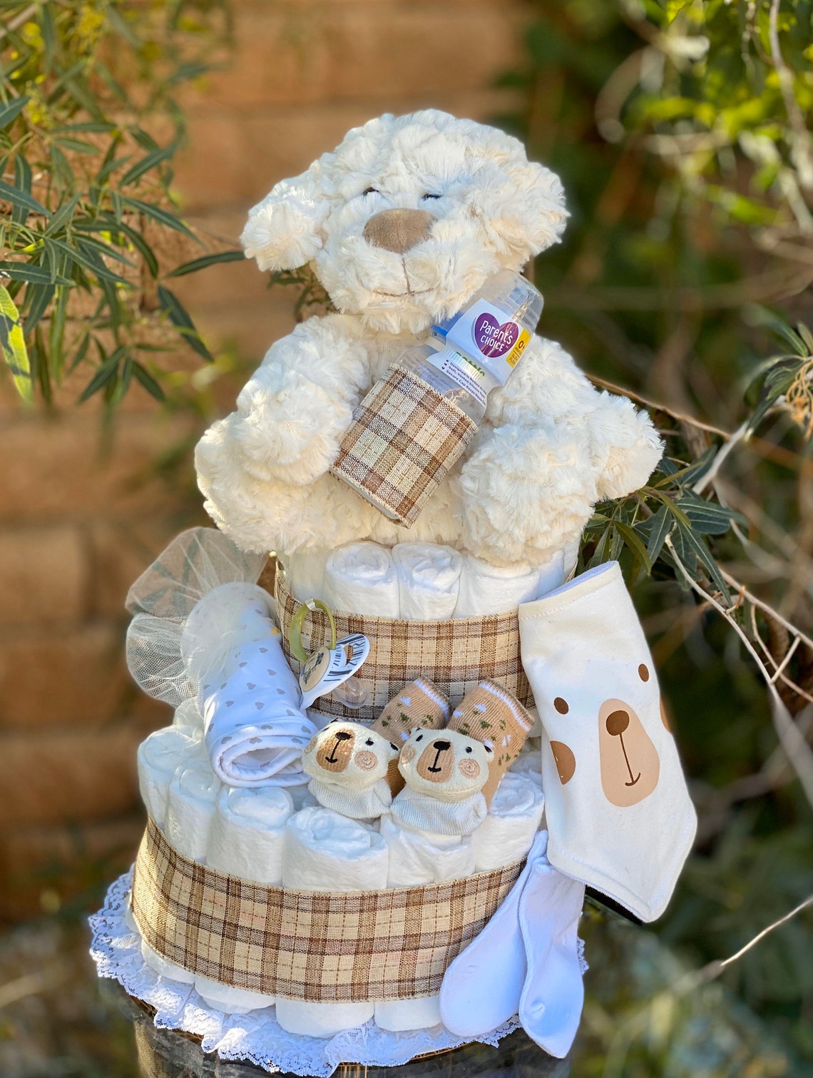 Puppy Diaper Cake Dog Diaper Cake Boy Diaper Cake Etsy