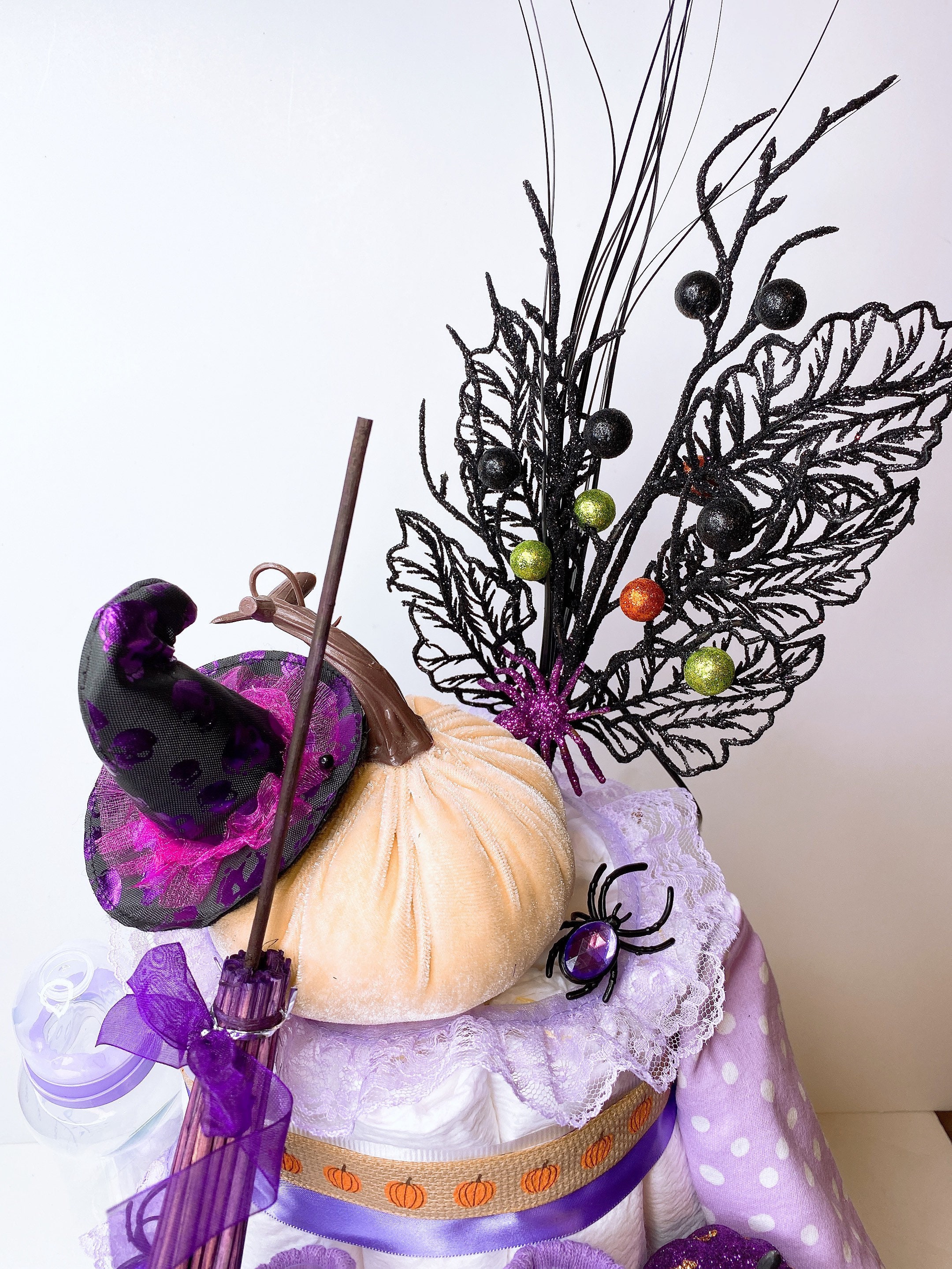 Halloween Diaper Cake Pumpkin Diaper Cake Halloween Themed | Etsy