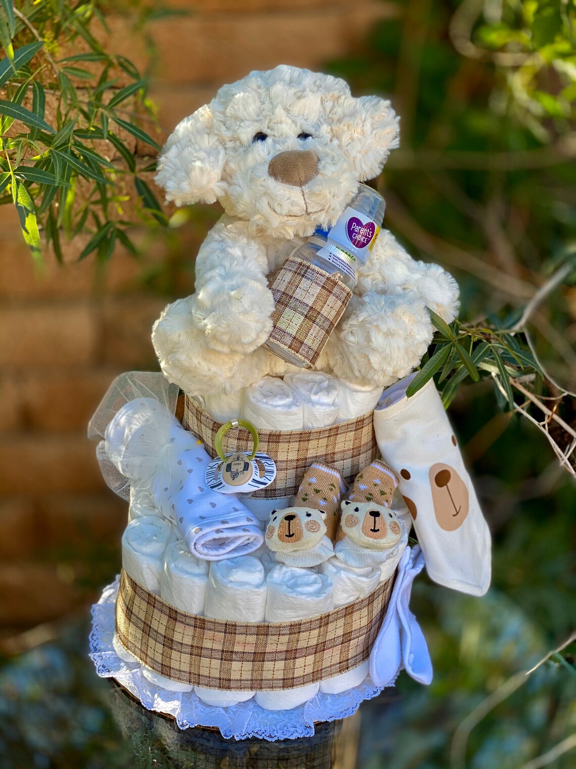 Puppy Diaper Cake Dog Diaper Cake Boy Diaper Cake Etsy