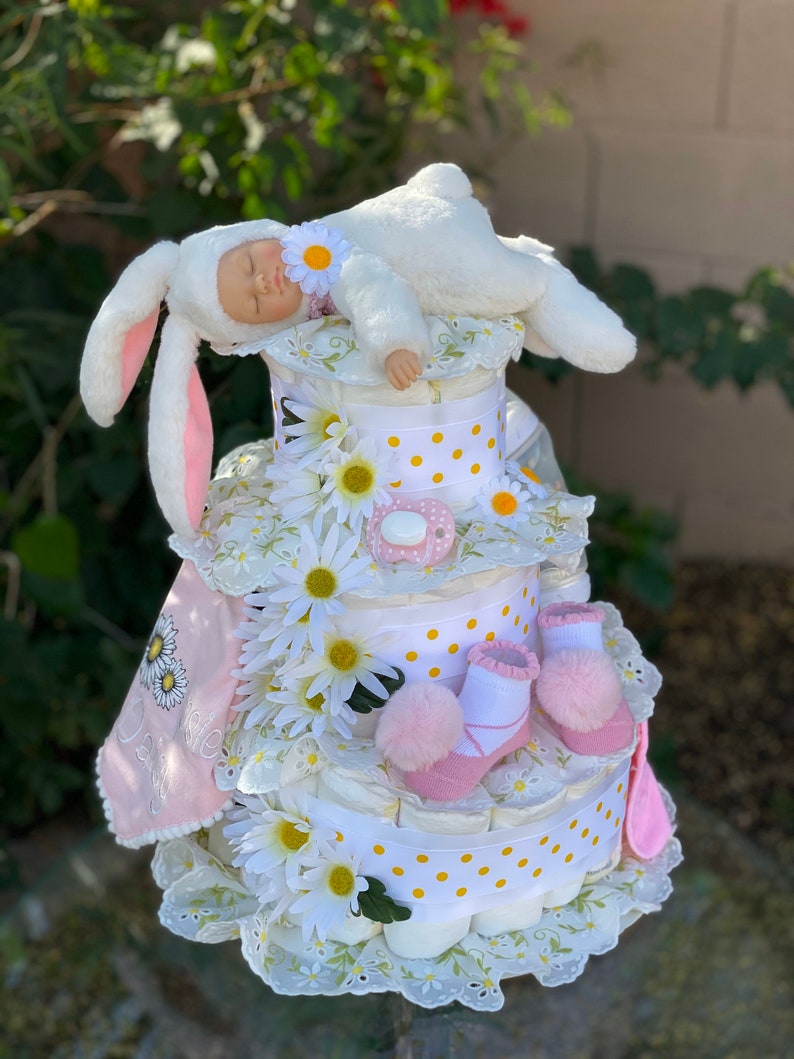 Easter Bunny Diaper CakeGirl Diaper CakeEaster Diaper Cake Etsy