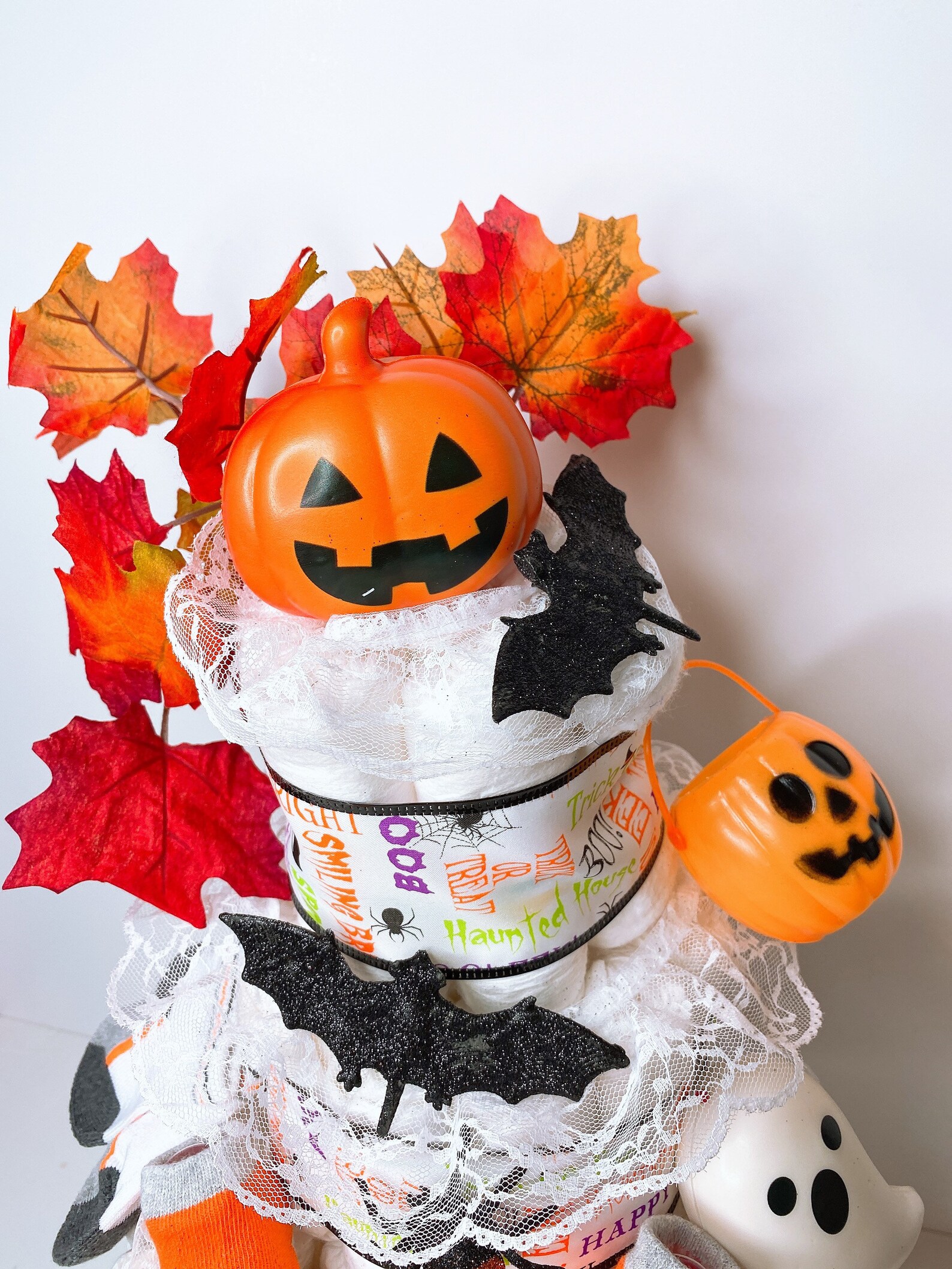 Halloween Diaper Cake Boy Diaper Cake Halloween Themed Etsy