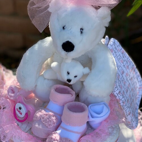 Twins Diaper Cake. Bear Diaper Cake, Baby shops Shower