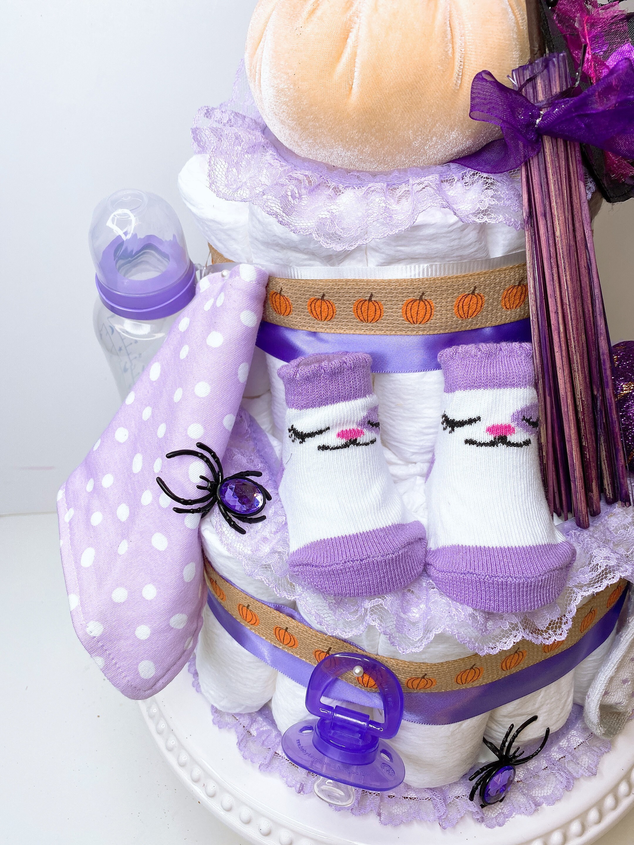 Diaper Cake Halloween
 Halloween Diaper Cake Pumpkin Diaper Cake Halloween Themed