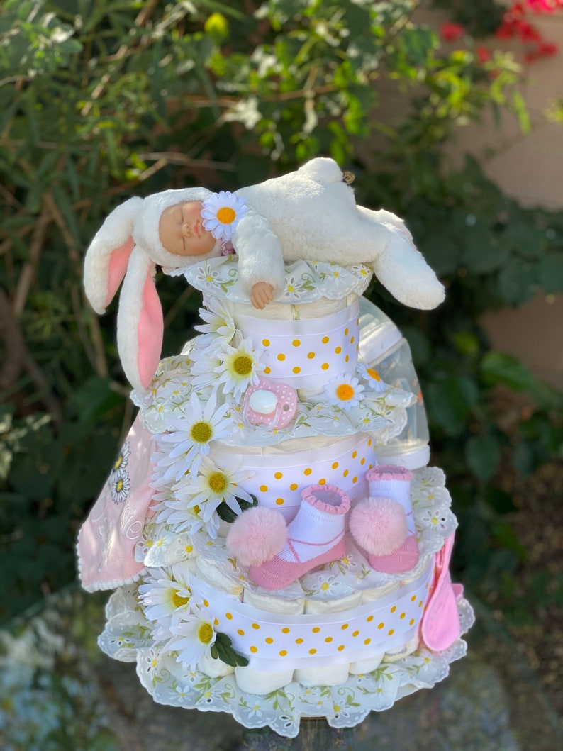 Easter Bunny Diaper CakeGirl Diaper CakeEaster Diaper Cake Etsy