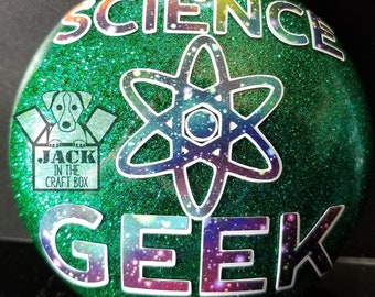 SCIENCE GEEK Ornament - can be personalized - great gift for Christmas - can be used year round -teacher gift - scientist