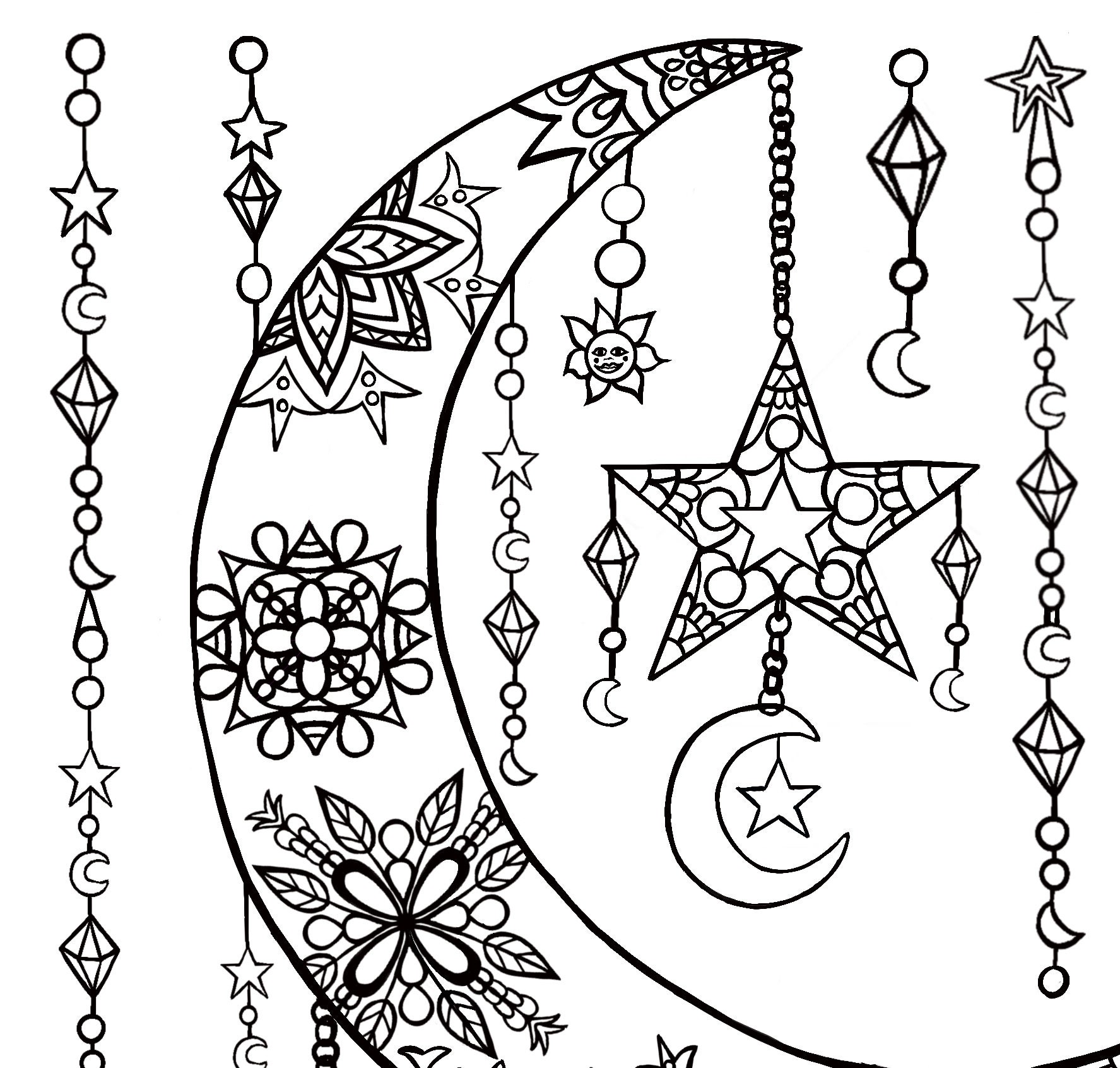 Adult Moon Coloring Sheet Coloring - Il Fullxfull.3048283859 Ayi8 