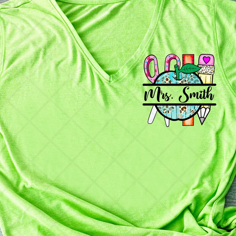 Apple Name Frame Png Groovy Apple Monogram Apple Initial Etsy