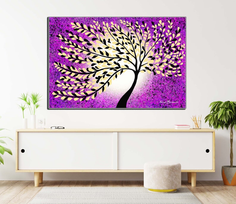 Printable Wall Art Abstract Purple Art Print Sunset Abstract Etsy