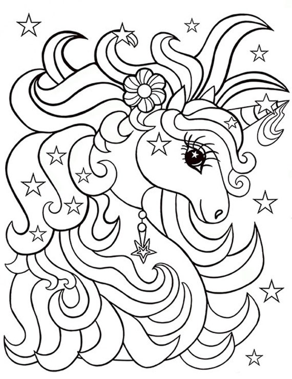 coloring for kids unicorn coloring pages coloring etsy