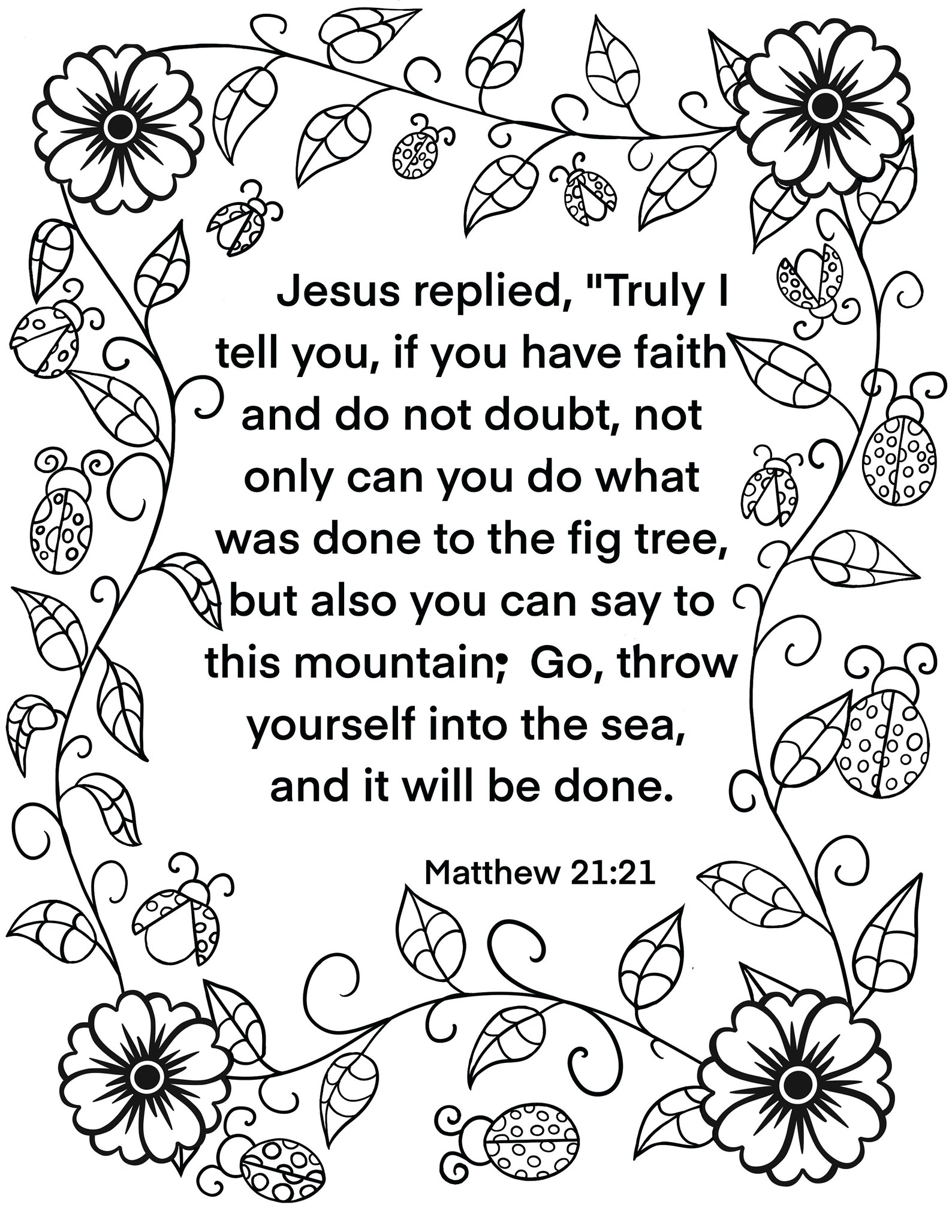 5 Bible Verses about Faith Scripture Bible Verse Coloring | Etsy