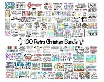 Christian Quote Bundle: Retro Mama PNG, Bible Verse Sublimation (Digital Download)