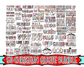 Christian Quote Bundle, Png Bundle, Bible Quote, Scripture, Vintage, Retro, Groovy, Shirt Design, Printable Laptop Stickers or Sublimation