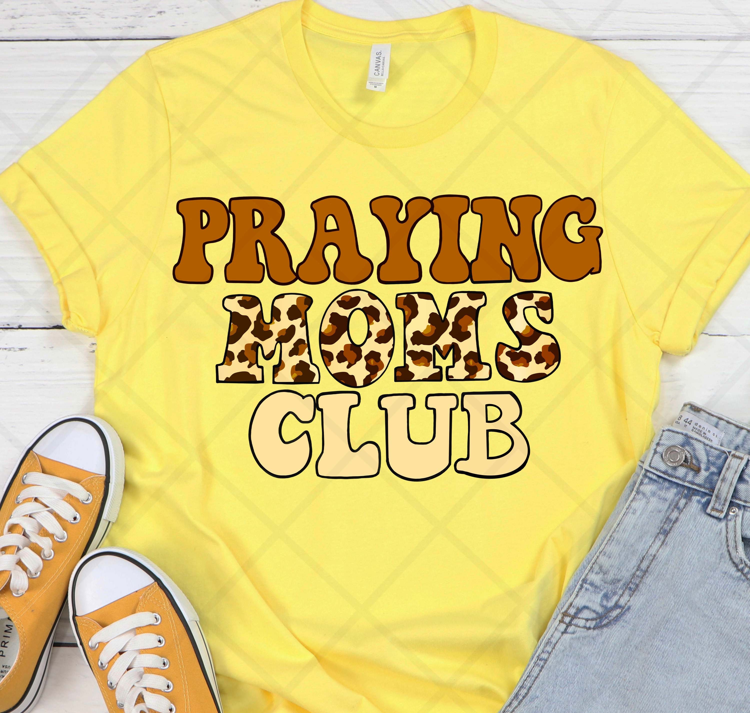 Praying Moms Club Png Faith Jesus Christian Quote Vintage - Etsy