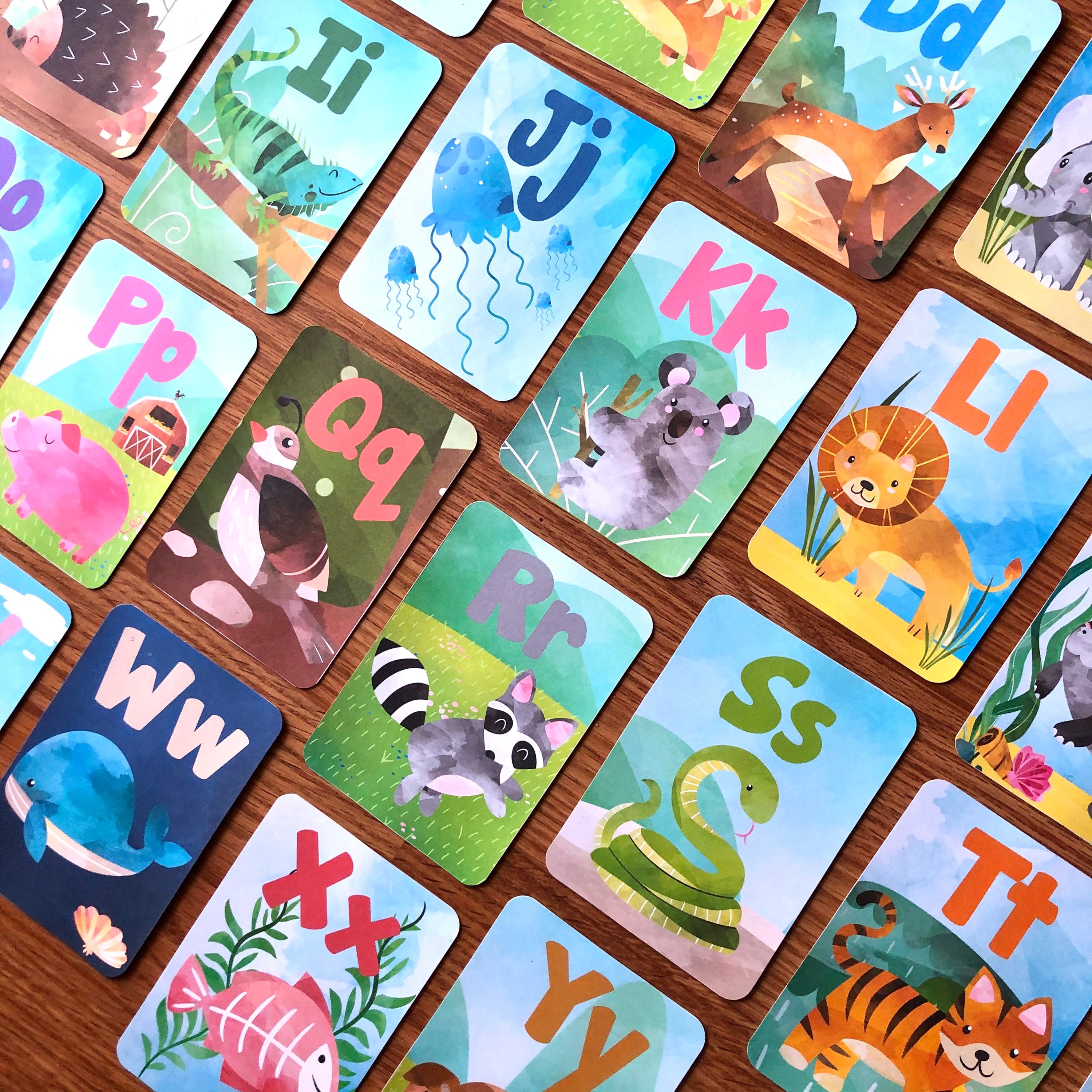 Animal Alphabet Flashcards Alphabet Flashcards Flashcards Writing