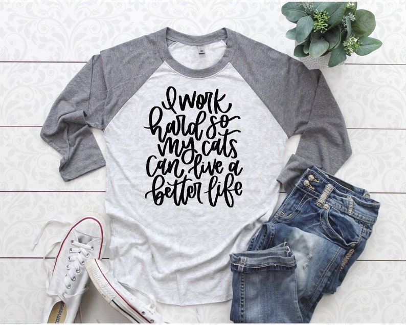 Cat quote SVG cat owner SVG I work hard so my diy Cat owner | Etsy