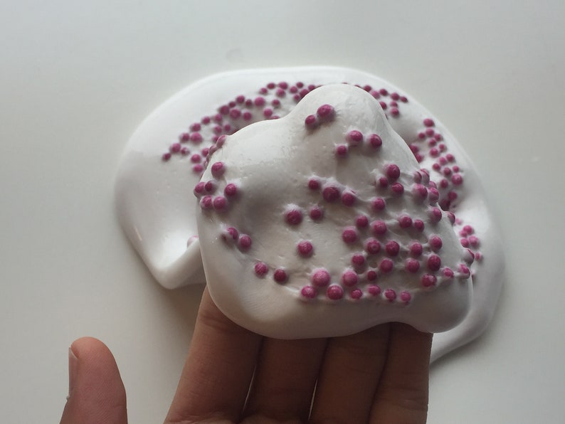raspberries and cream *SCENTED* thick and glossy slime