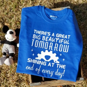 Carousel Of Progress T-Shirt - There's A Great Big Beautiful Tomorrow Disney Theme Tee - Disney World Ride Shirt - Disney Vacation V-Neck