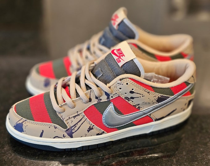 Nike SB Dunk Low Freddy Krueger Repros Size 12 Nightmare on Elm Street