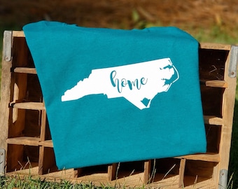 Wilmington NC Hemma-T-shirt, Blågrön North Carolina State, Seahawks UNCW
