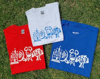 Disney World 4 Parks Logo T-Shirt – Magic Kingdom, EPCOT