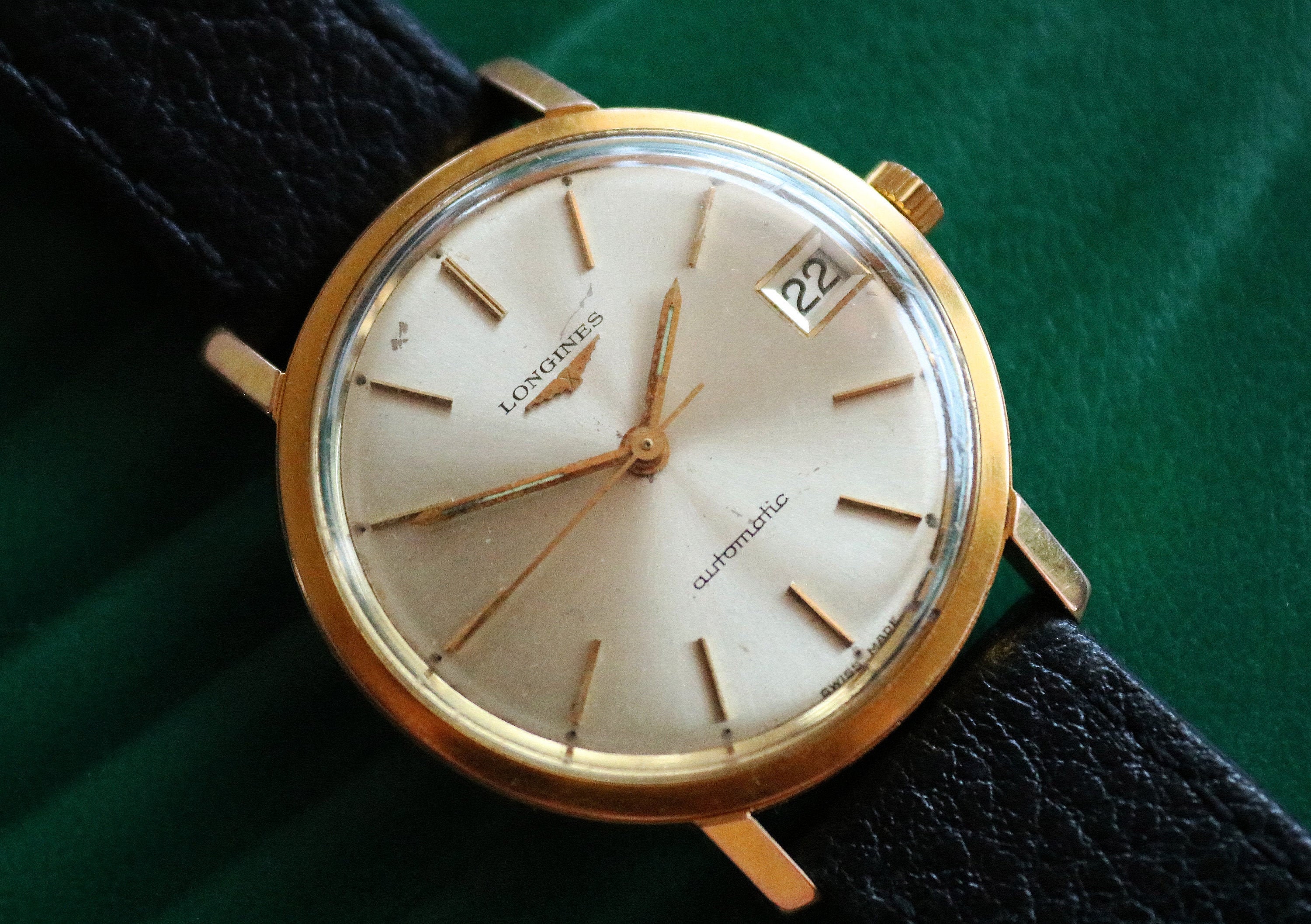 LONGINES 1960s Automatic Vintage Mens Wristwatch Cal. 343 Etsy