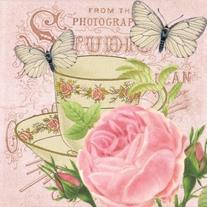 4 Paper Napkins For Decoupage | 4 Decoupage Napkins | Matinee |  Napkin for Decoupage | Paper Serviette | Decoupage Prints |  |