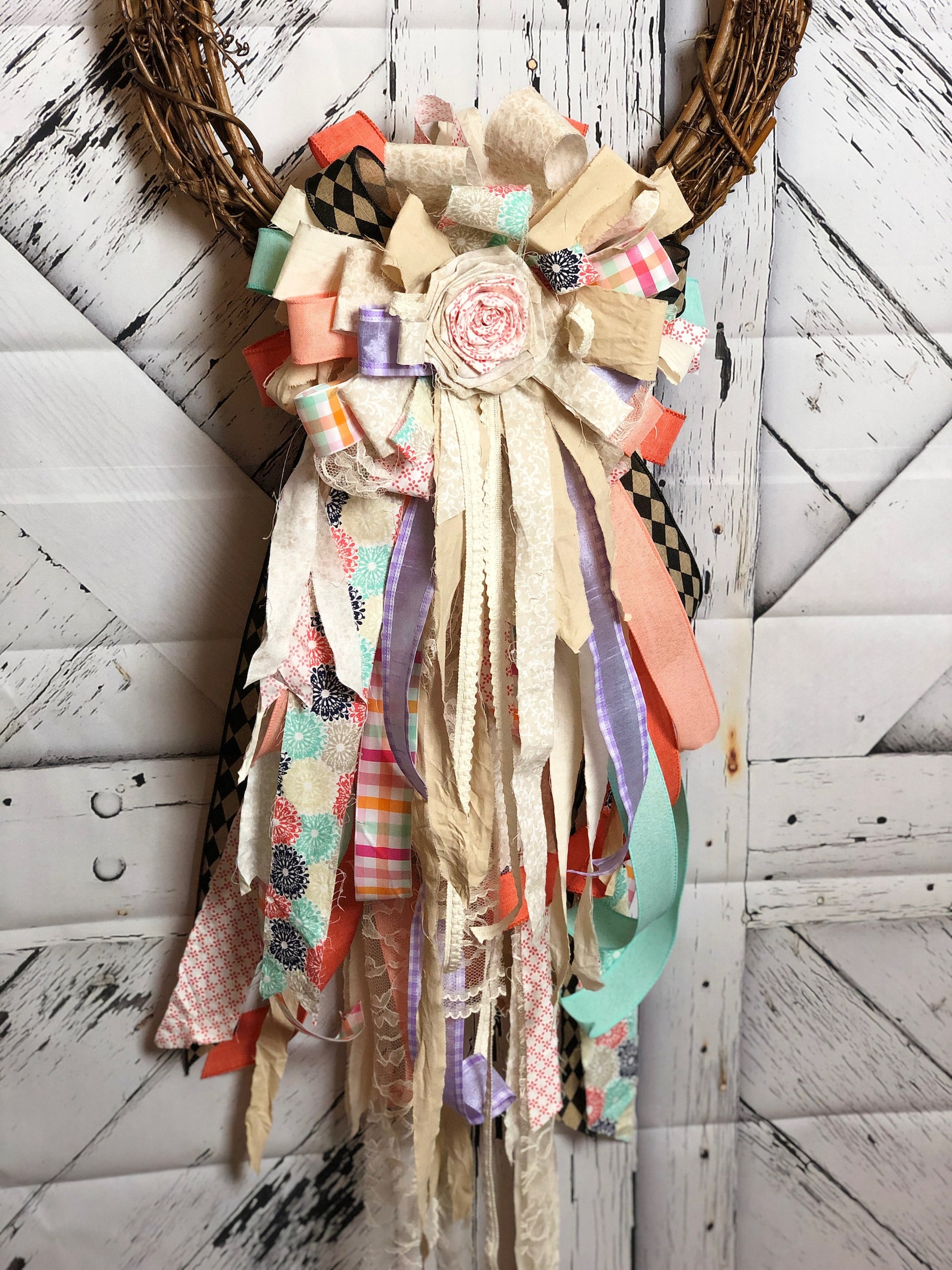 Rag Bow Tutorial,shabby Chic Rag Bow Tutorial, How to Make a Rag Bow