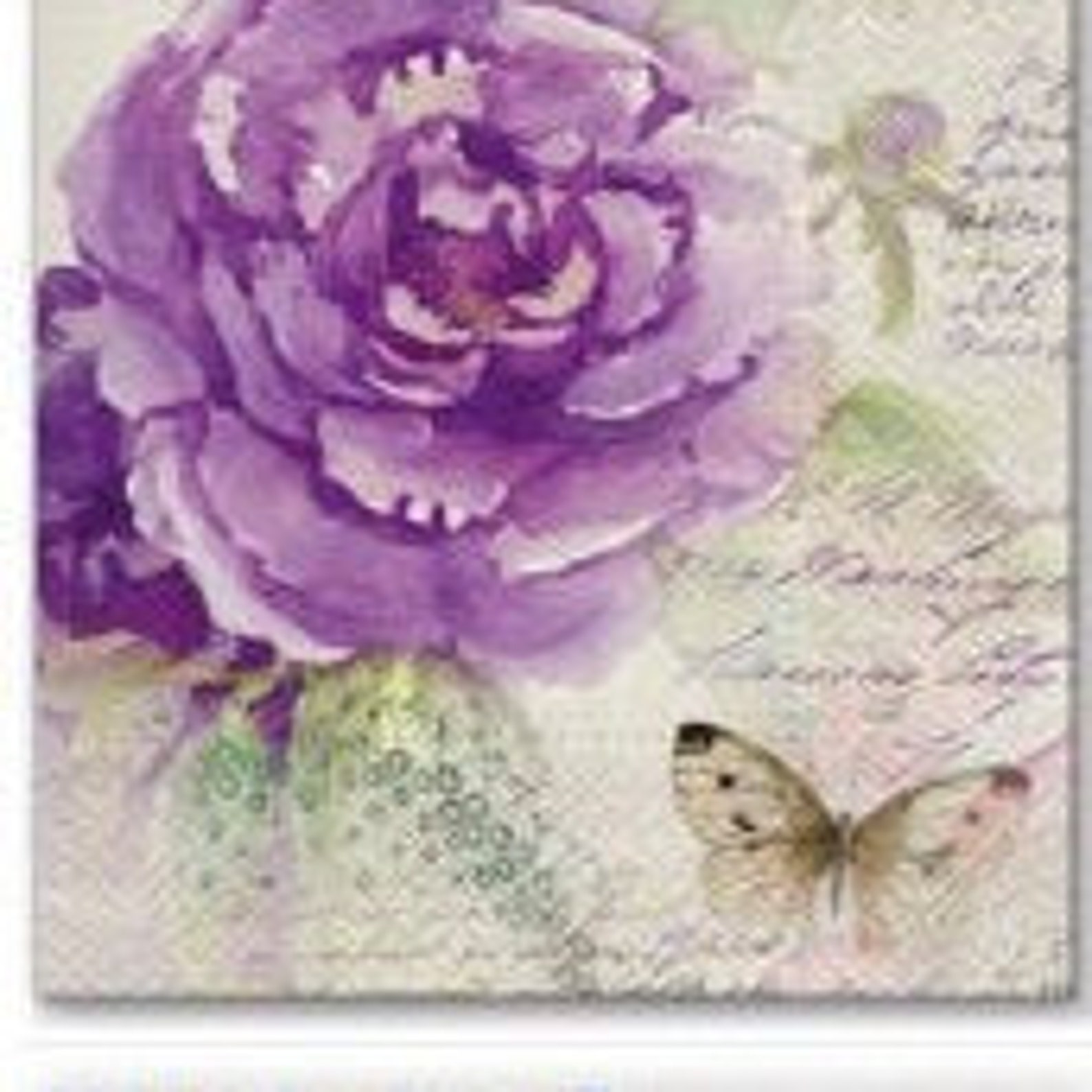 4 Paper Napkins for Decoupage 4 Decoupage Napkins Miracle Rose Napkin