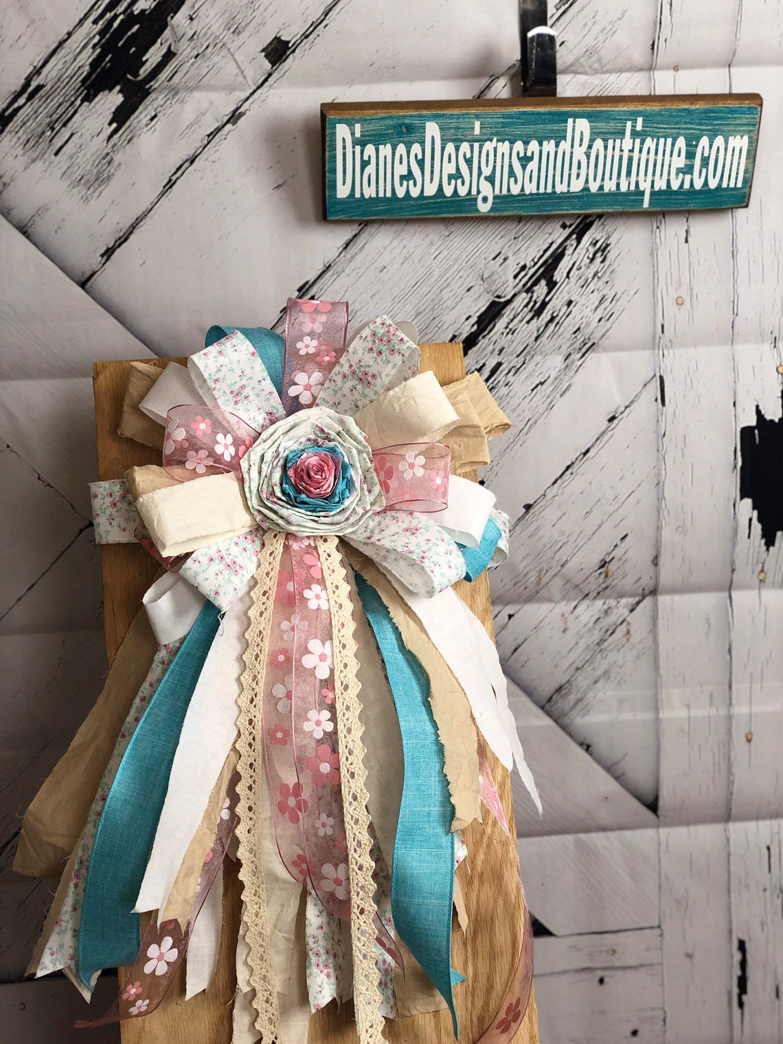 Rag Bow Tutorial,shabby Chic Rag Bow Tutorial, How to Make a Rag Bow