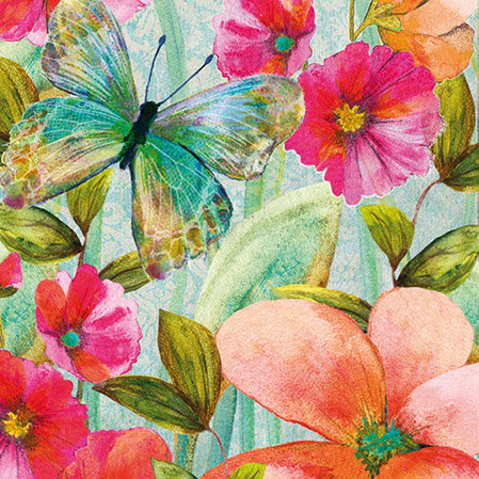 4 Paper Napkins for Decoupage 4 Decoupage Napkins Meadow Flowers Napkin