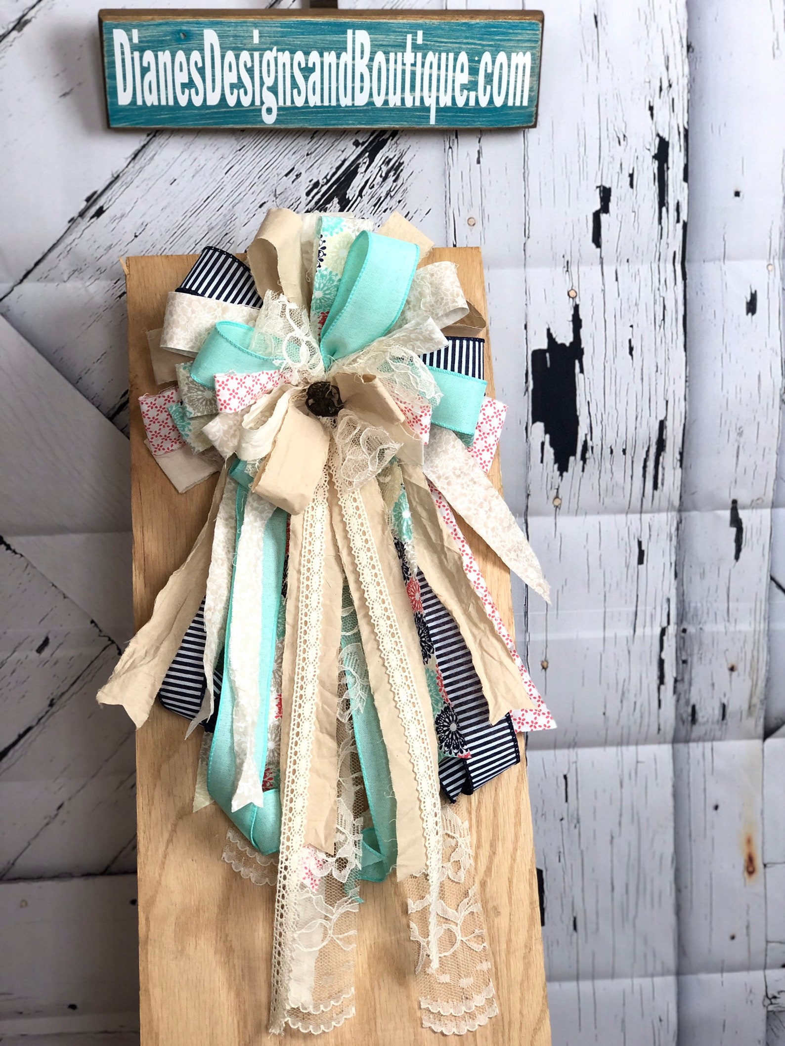 Rag Bow Tutorial,shabby Chic Rag Bow Tutorial, How to Make a Rag Bow