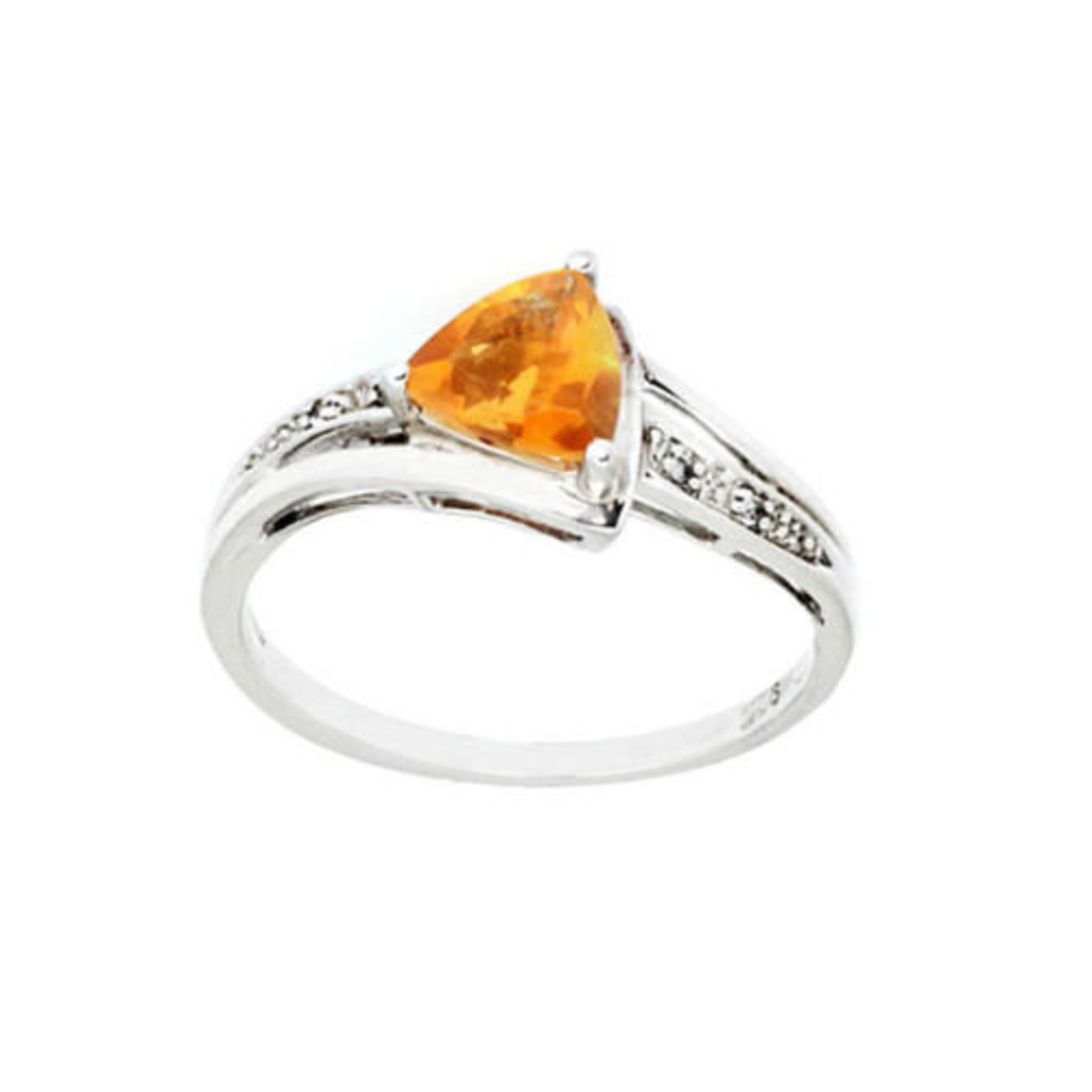 Mexican Fire Opal Ring With Diamond Engagement Ring for - Etsy