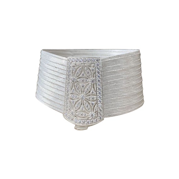Trabzon 13 Rows Straw Butterfly Head Bracelet Whi… - image 6