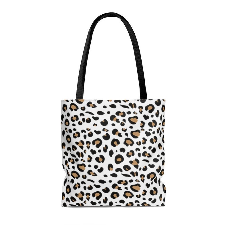 White Leopard Tote Bag, 3 Sizes - Etsy