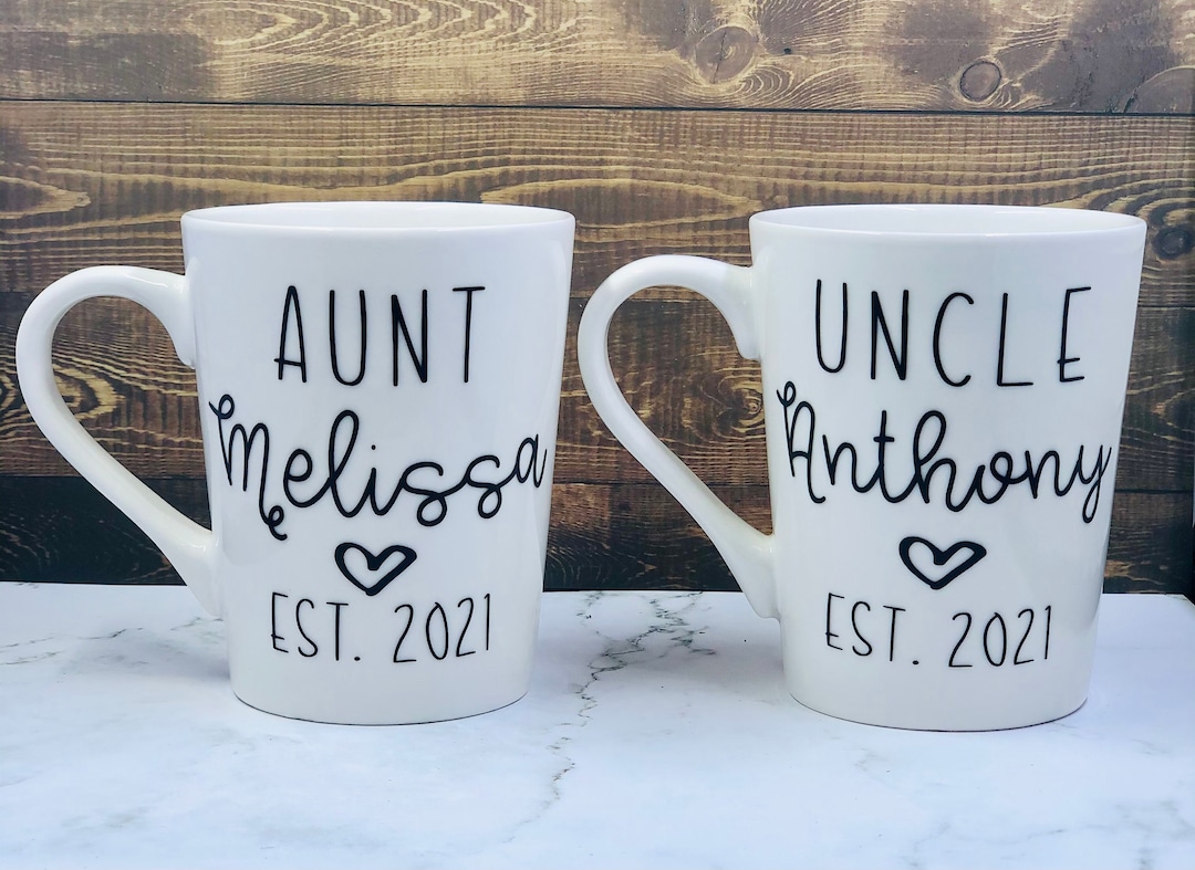Aunt and Uncle Mug Set - Etsy