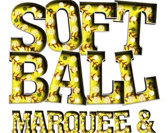 Softball Clip Art Etsy